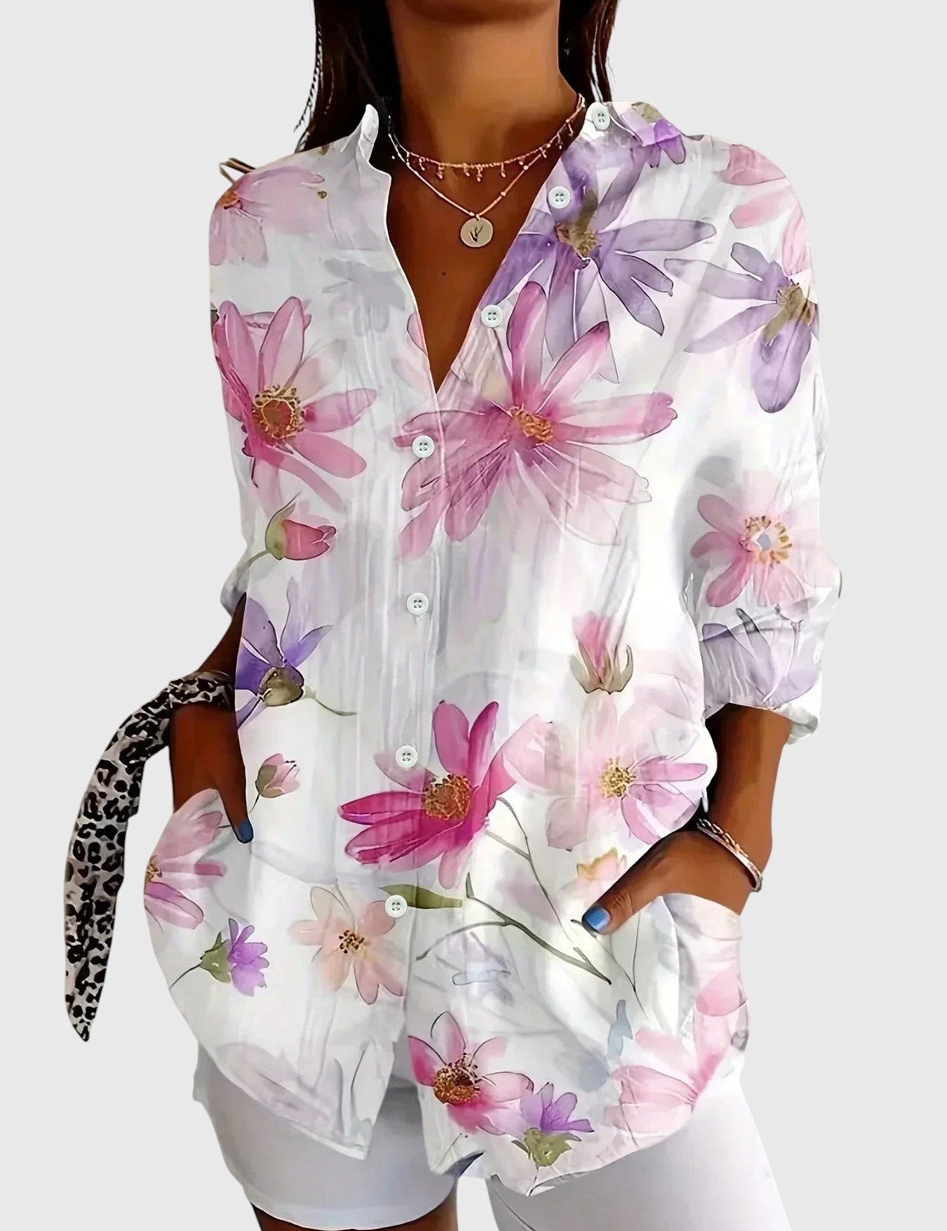 Ángela - Blusa de Patrón Colorido