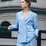 Julia Conjunto Urbano de Blazer y Pantalón de Corte Regular