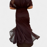 Laura Vestido Elegante Con Escote en V