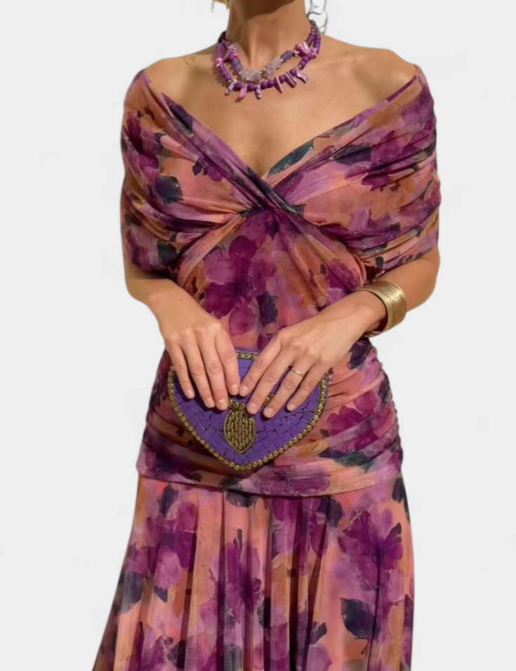 Laura Vestido Elegante Con Escote en V