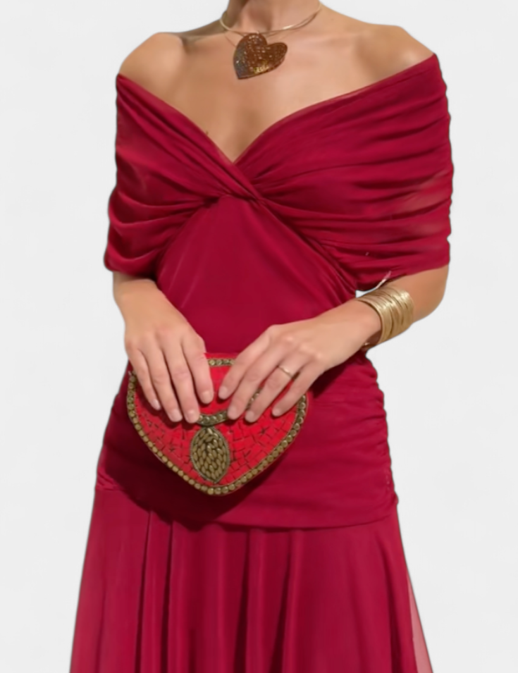 Laura Vestido Elegante Con Escote en V