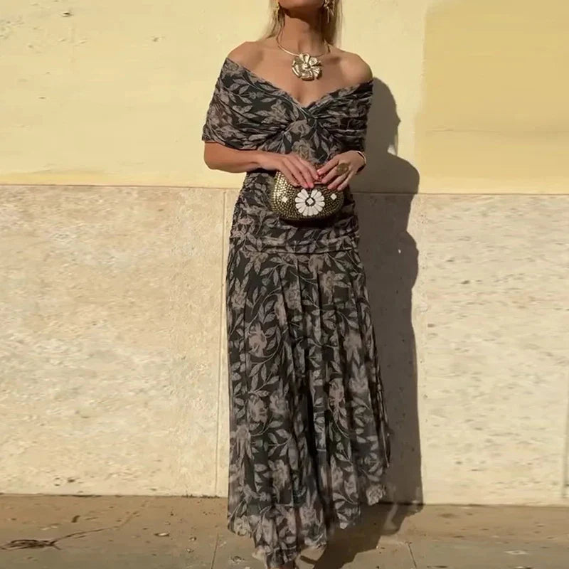 Laura Vestido Elegante Con Escote en V