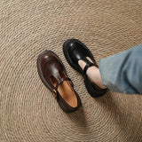 Maria Elegante Zapato de Cuero