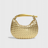 Gerda Bolso Woven con Asa Dorada