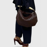 Gerda Bolso Woven con Asa Dorada