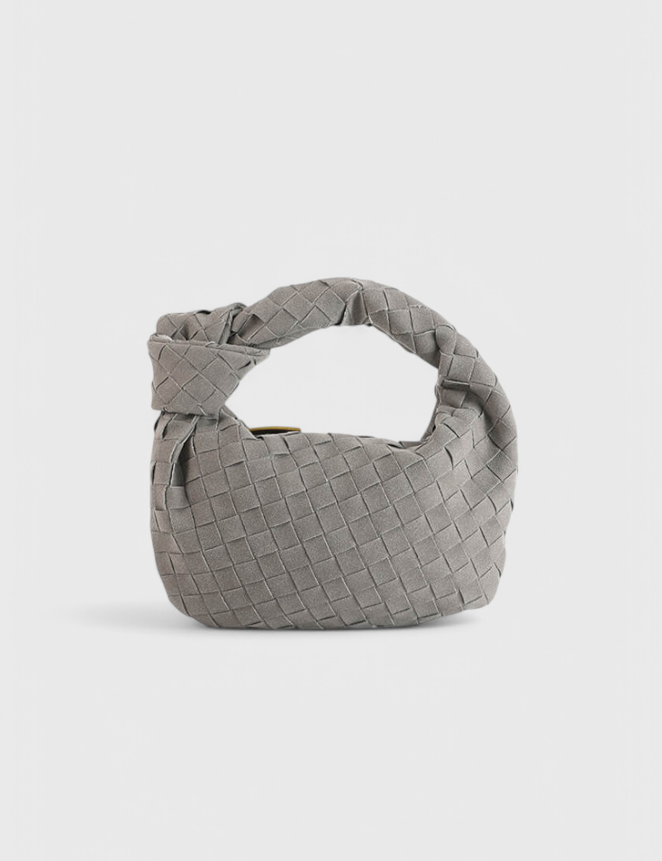 Remi Bolso Mini Woven con Detalle de Nudo