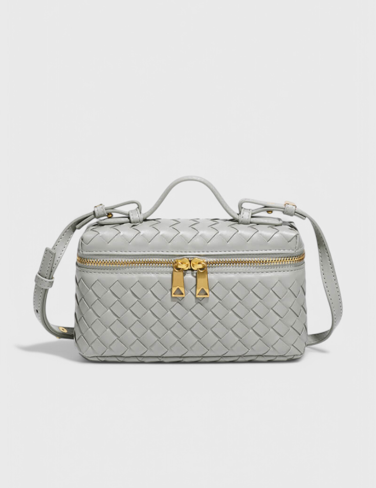 Milla Bolso Mini Woven con Accesorios Dorados