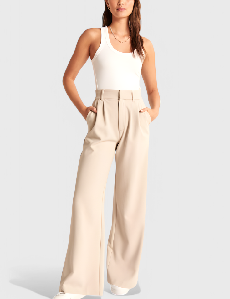 Tinashe Pantalones Tailored de Pierna Ancha