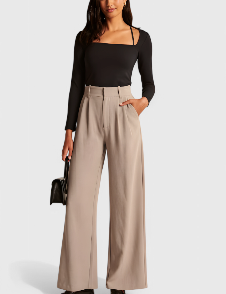 Tinashe Pantalones Tailored de Pierna Ancha