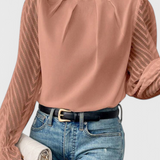 Helga Blusa de Manga Larga Náutica