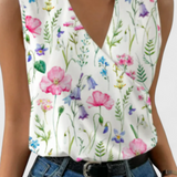 Yariela Top Suave de Verano con Escote en V