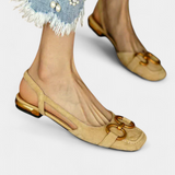 Alma Mocasines Slingback con Punta Cuadrada