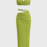 Estela Conjunto de Falda Sin Espalda