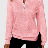 Amalia Jersey de Punto con Cremallera Suave