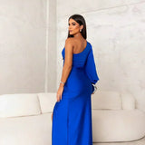 Zarra – Elegante Vestido Maxi de Un Hombro