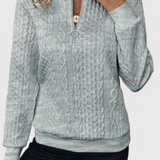 Amalia Jersey de Punto con Cremallera Suave