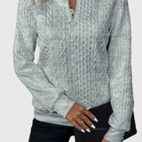 Amalia Jersey de Punto con Cremallera Suave