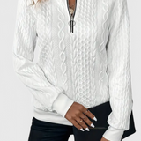 Amalia Jersey de Punto con Cremallera Suave