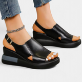 Brunilda Sandalias de Plataforma Sintéticas con Puntera Abierta