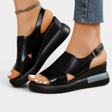 Brunilda Sandalias de Plataforma Sintéticas con Puntera Abierta