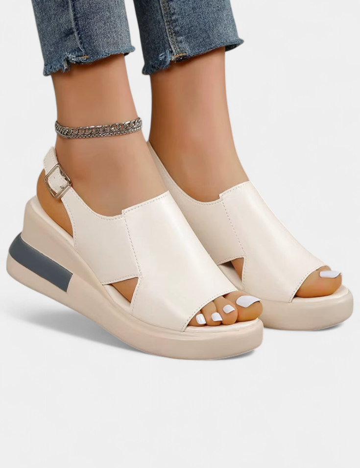 Brunilda Sandalias de Plataforma Sintéticas con Puntera Abierta