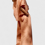 Adesua Conjunto Casual de Verano en Algodón-Lino