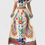 Itzel Conjunto Bohemio con Estampado Étnico