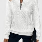 Amalia Jersey de Punto con Cremallera Suave