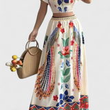 Itzel Conjunto Bohemio con Estampado Étnico