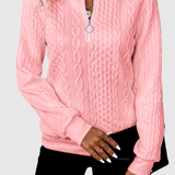 Amalia Jersey de Punto con Cremallera Suave