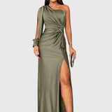 Zarra – Elegante Vestido Maxi de Un Hombro