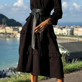 Jada Vestido Lauren con Volantes y Bolsillos Laterales