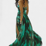 Ahria Conjunto de Baño con Falda Acampanada y Estampado Estrella de Mar