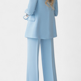 Julia Conjunto Urbano de Blazer y Pantalón de Corte Regular