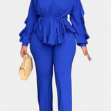 Charmed Conjunto de 2 Piezas con Volantes y Cordón