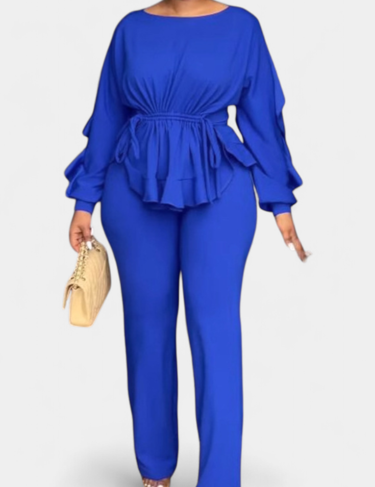 Charmed Conjunto de 2 Piezas con Volantes y Cordón