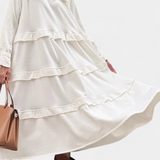 Jada Vestido Lauren con Volantes y Bolsillos Laterales