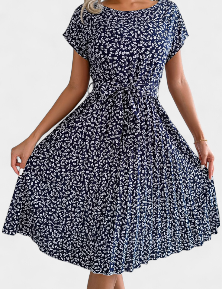 Galilea Vestido Midi Floral de Inspiración Campestre