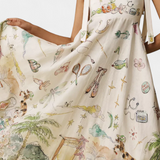 Cirila Vestido Largo con Cordones y Estampado Floral Fantasía