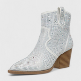 Berenice Botas Elegantes con Patchwork y Cremallera Lateral