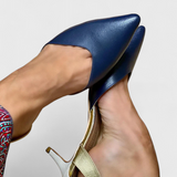 Galfira Zapatos de Tacón Bajo con Punta Afilada y Correa Elegante