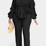 Charmed Conjunto de 2 Piezas con Volantes y Cordón