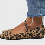 Aranza Bailarinas con Velcro y Talón Ajustable para Uso Diario