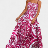 Ahria Conjunto de Baño Estampado con Vestido de Tirantes