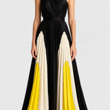 Antía Vestido Maxi Off-Shoulder con Estampado Elegante