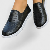 Veerle Mocasines Elegantes de Punta Redonda con Acabado Pulido