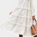 Jada Vestido Lauren con Volantes y Bolsillos Laterales