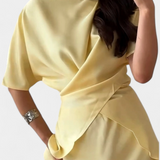 Veleda Conjunto de Top con Tiras Cruzadas y Falda Fluida