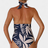 Ahria Conjunto de Bañador Estampado con Escote en V