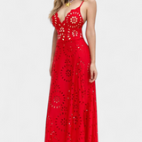 Ahria Swimsuit con Falda y Detalle Floral Calado